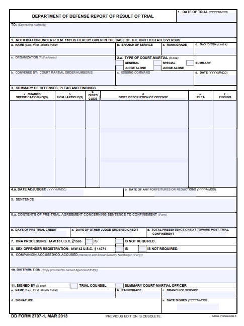 Download Fillable dd Form 2707-1