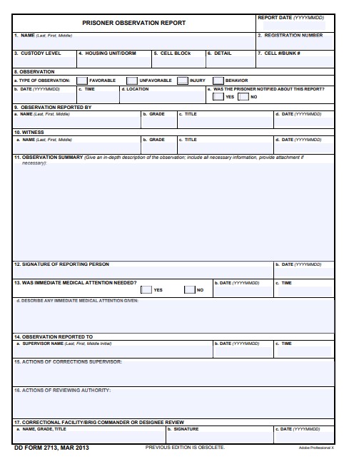 Download Fillable dd Form 2713