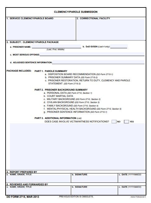 Download Fillable dd Form 2715