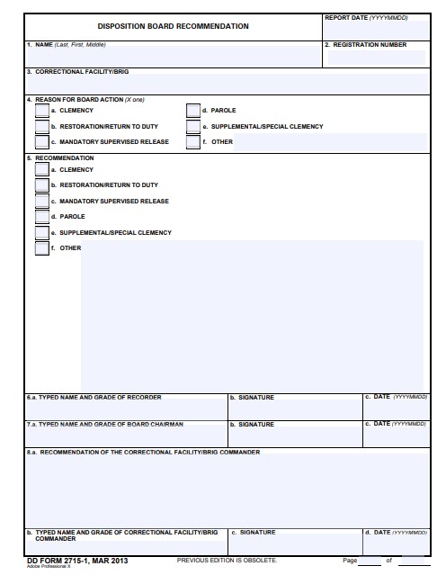 Download Fillable dd Form 2715-1