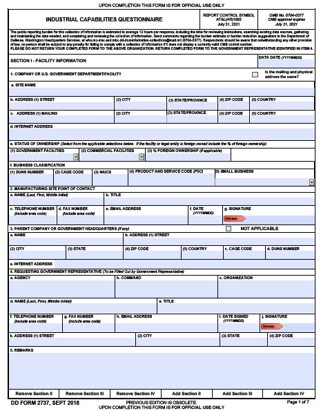 Download Fillable dd Form 2737