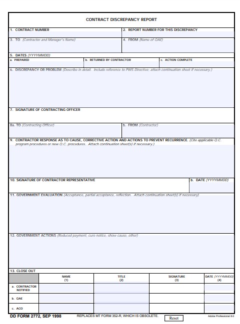 Download Fillable dd Form 2772