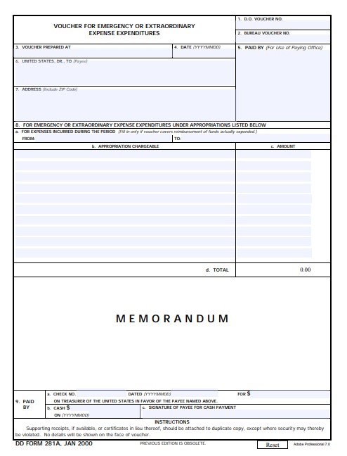 Download Fillable dd Form 281A