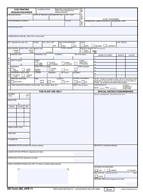 Download Fillable dd Form 282