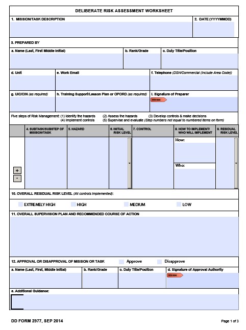Download Fillable Dd Form 2977