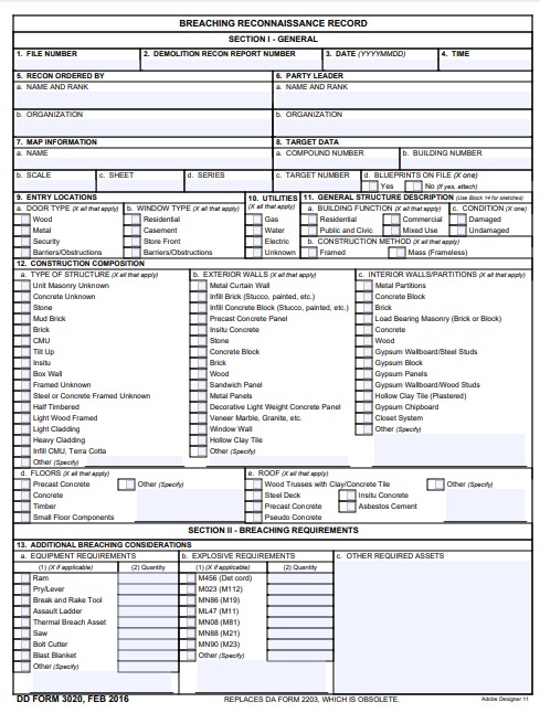 Download Fillable dd Form 3020