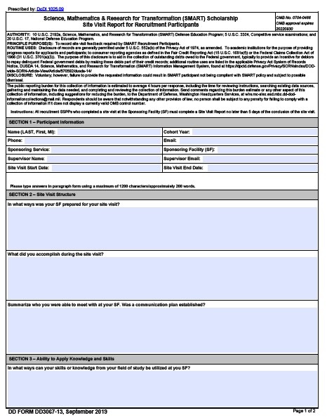 Download Fillable dd Form 3067-13