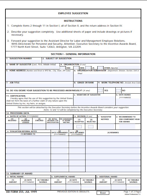 Download Fillable dd Form 355