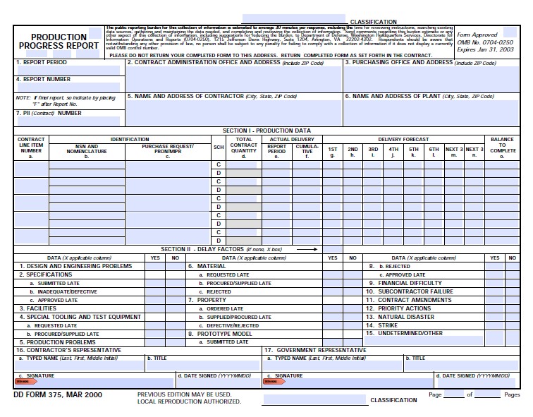 Download Fillable dd Form 375