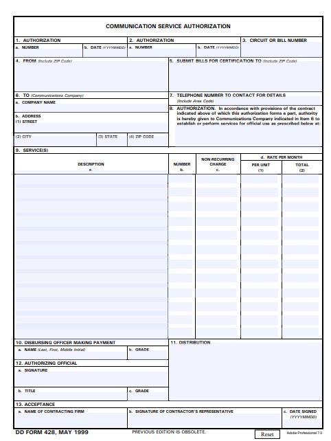 Download Fillable dd Form 428