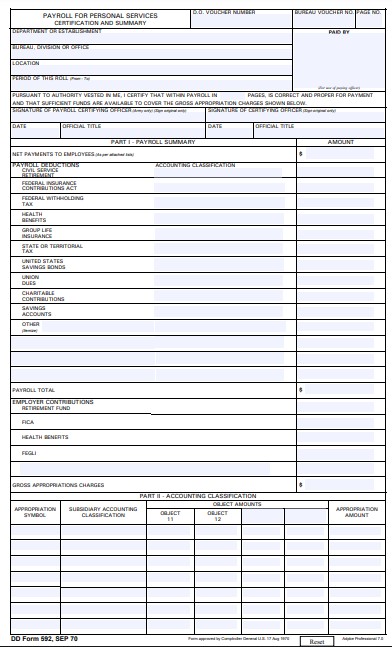 Download Fillable dd Form 592