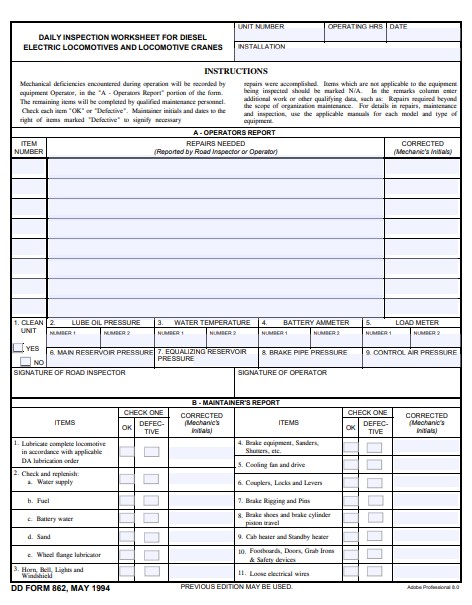 Download Fillable dd Form 862