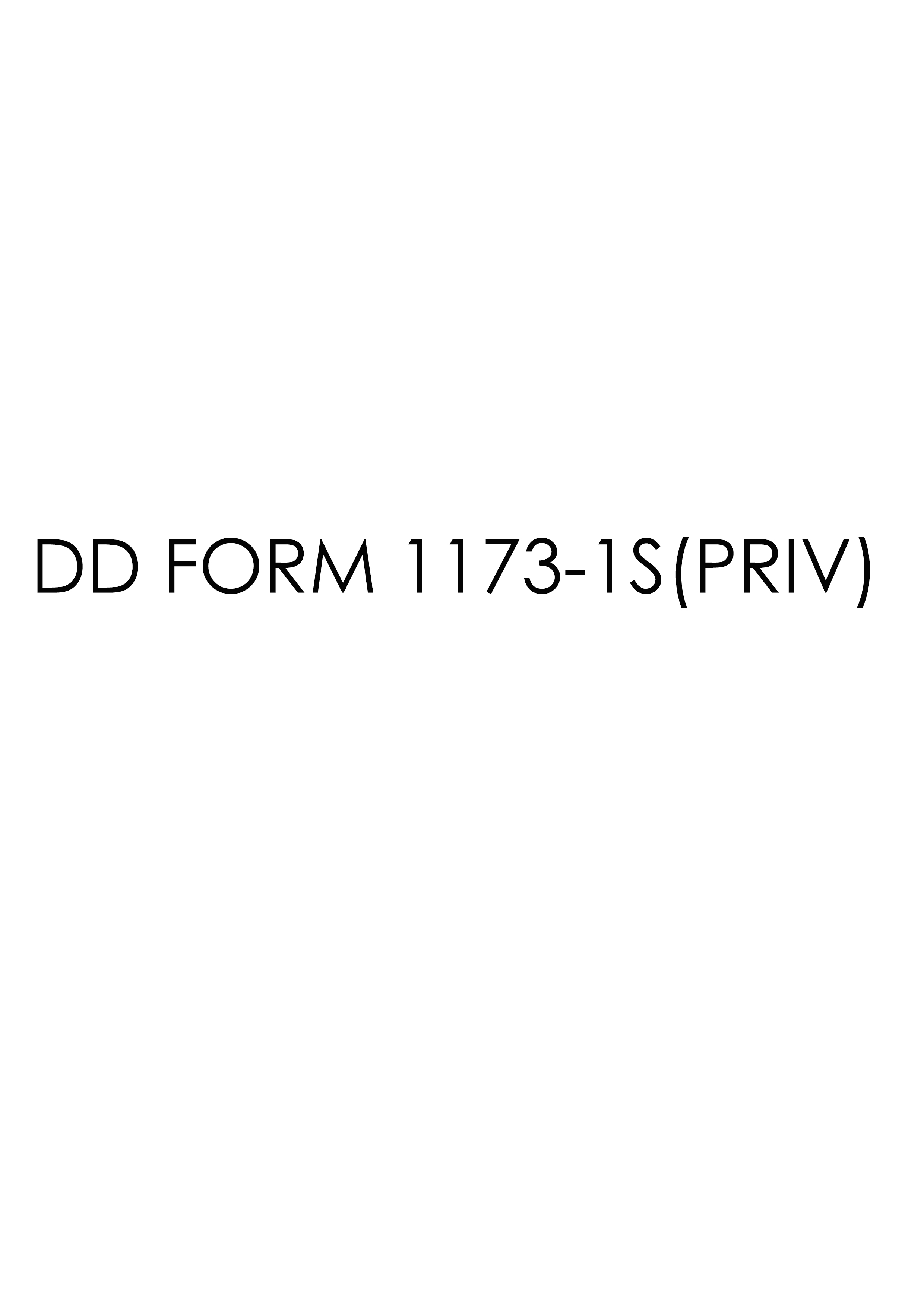Download Fillable dd Form 1173-1S(PRIV)