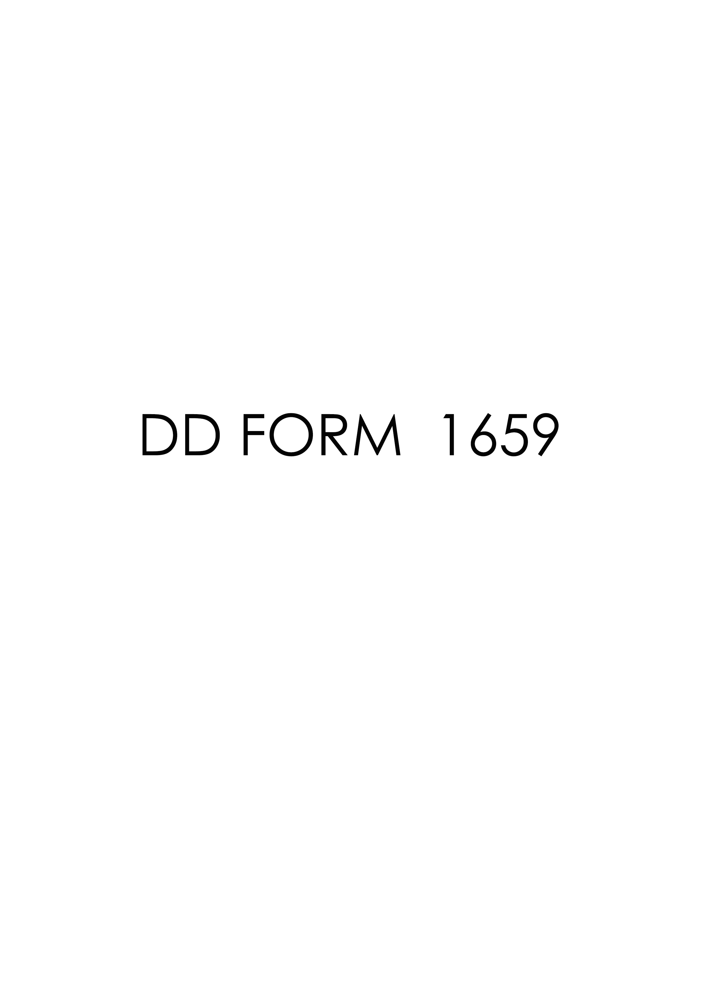 Download Fillable dd Form 1659