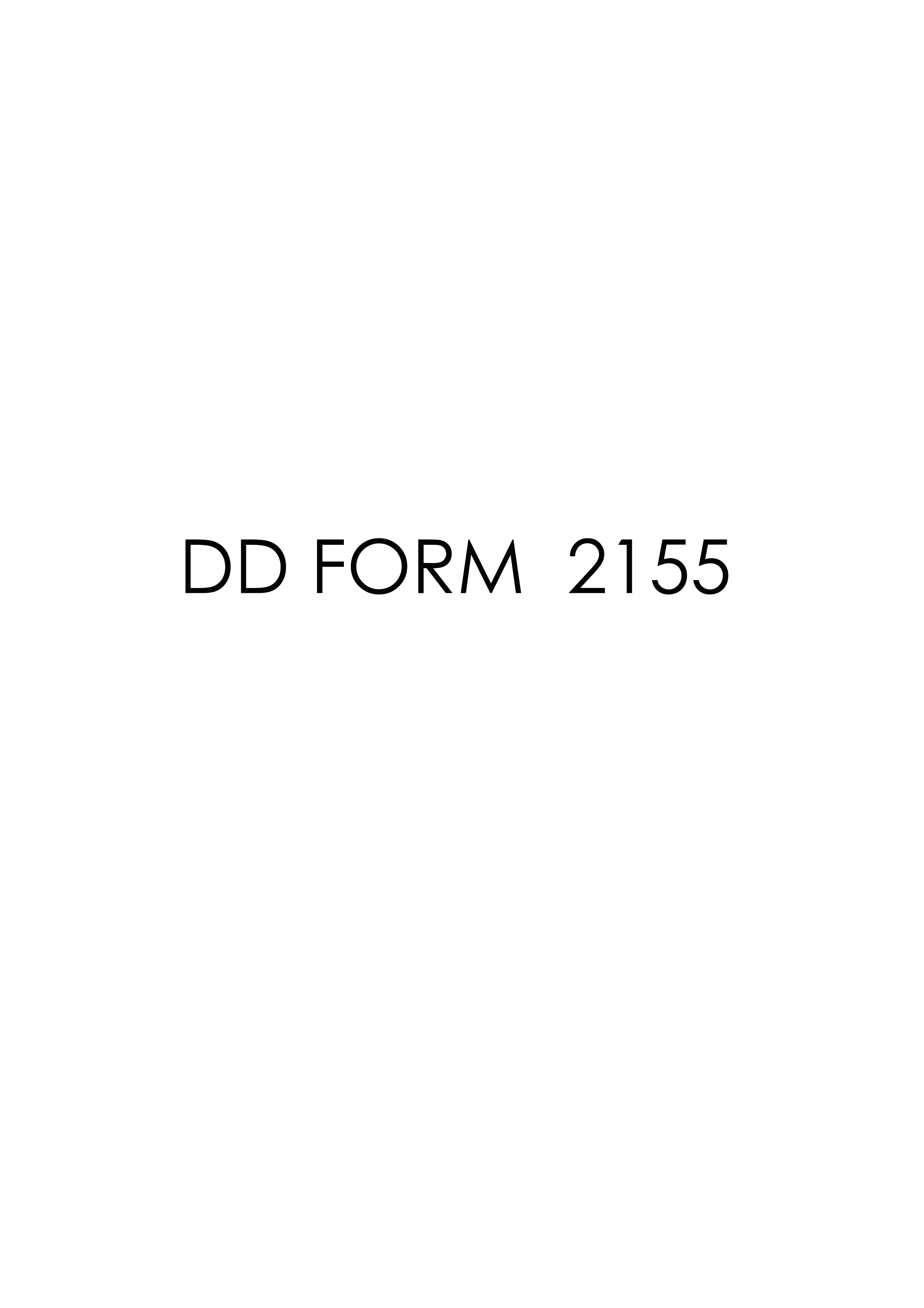 Download Fillable dd Form 2155