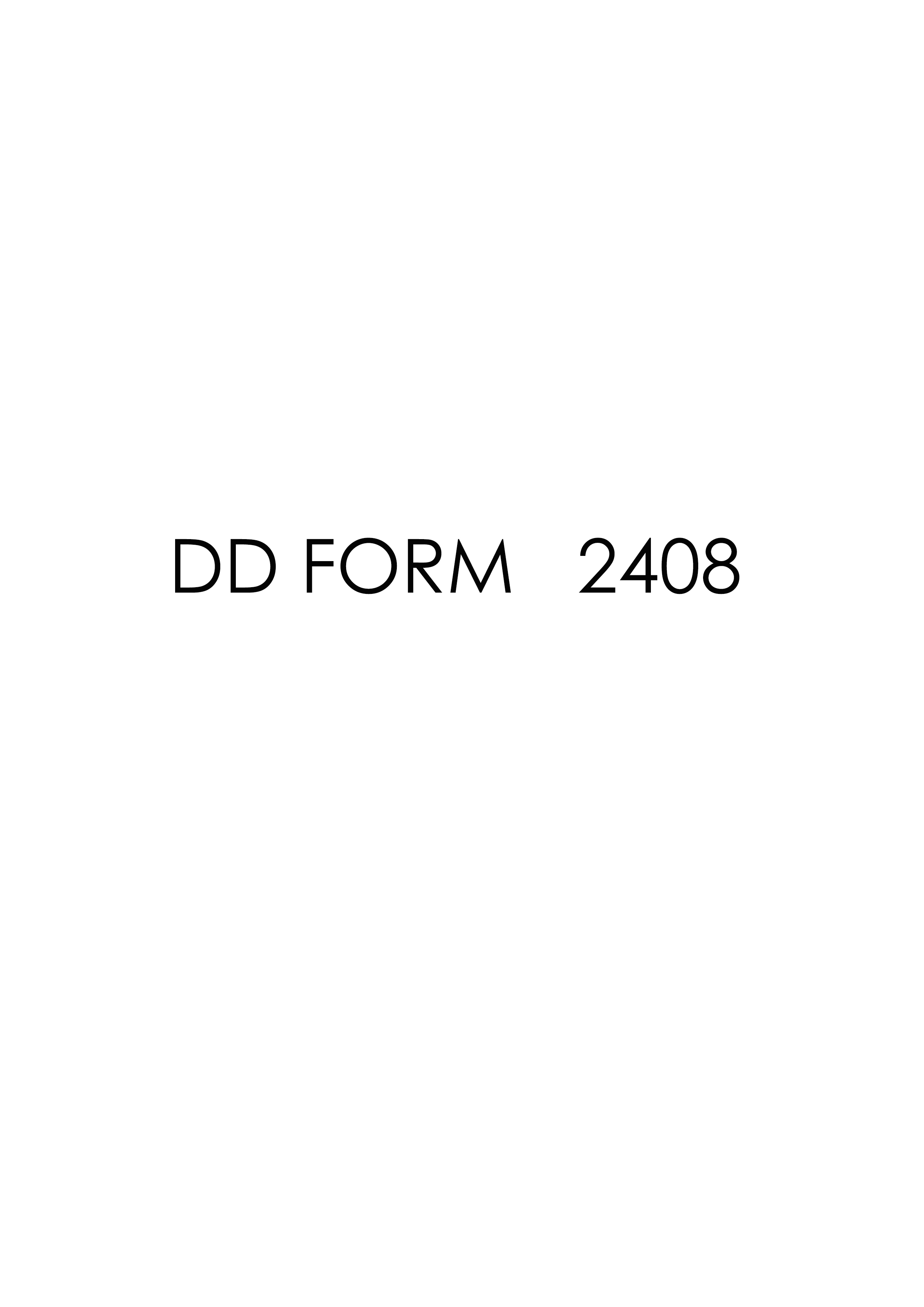 Download Fillable dd Form 2408