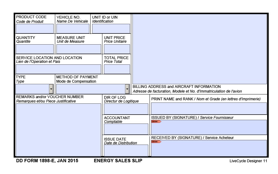 DD Form 1898-E form preview