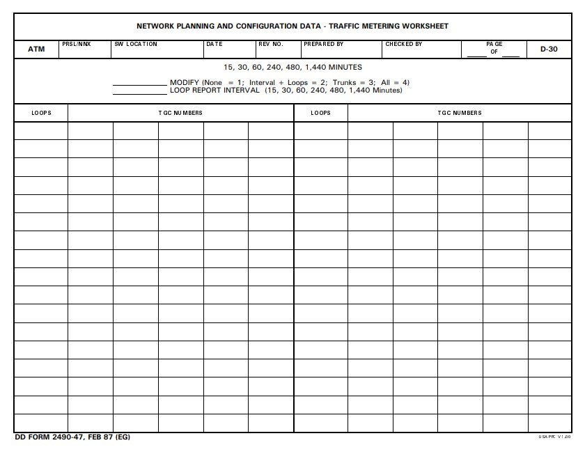DD Form 2490-47 form preview