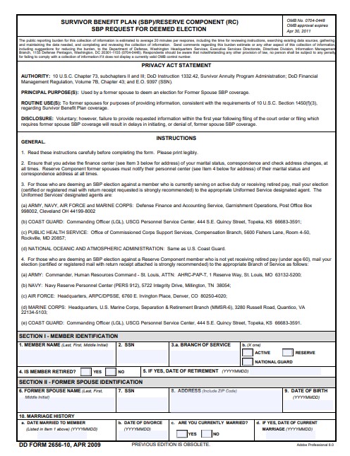 DD Form 2656-10 form preview