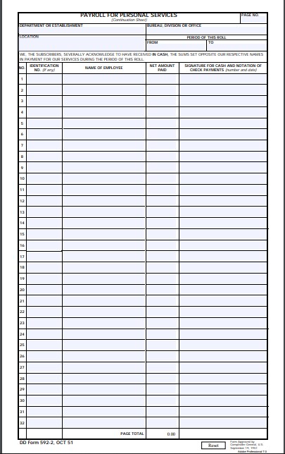DD Form 592-2 form preview
